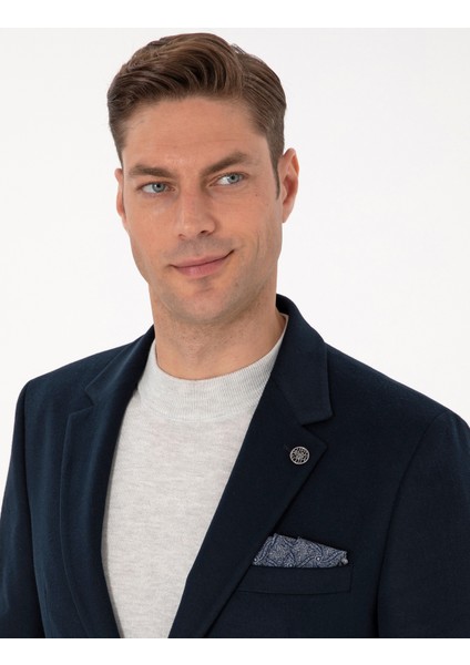 Erkek Lacivert Slim Fit Ceket 50311398-VR033 fiyatları