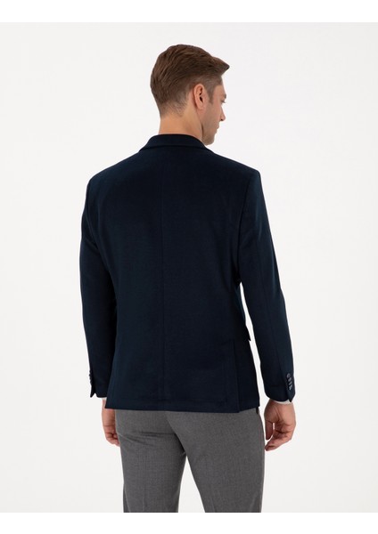 Erkek Lacivert Slim Fit Ceket 50311398-VR033 indirimleri