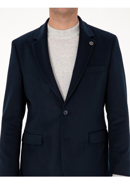 Erkek Lacivert Slim Fit Ceket 50311398-VR033