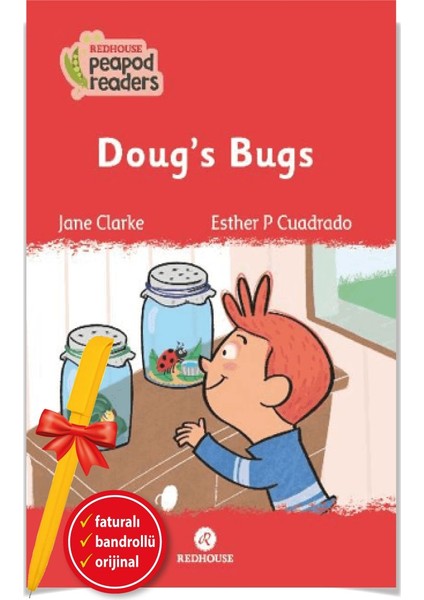 Alfa Kalem+ Doug's Bugs -Peapod Readers -8 (Jane Clarke) Yeni Redhouse Kitap Ingilizce