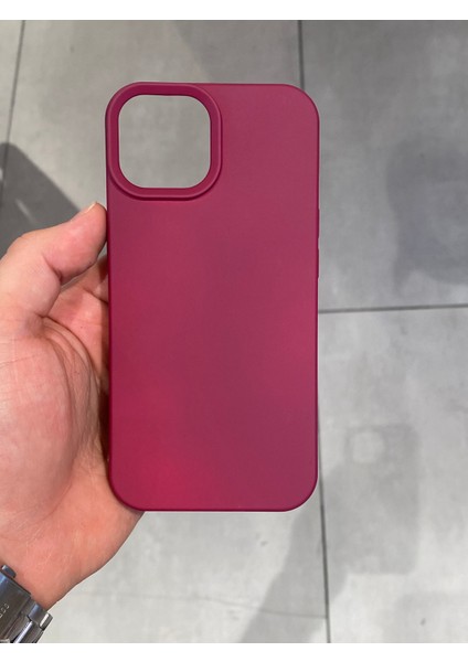 Apple iPhone 15 Uyumlu Içi Kadife Silikon Lansman Kılıf