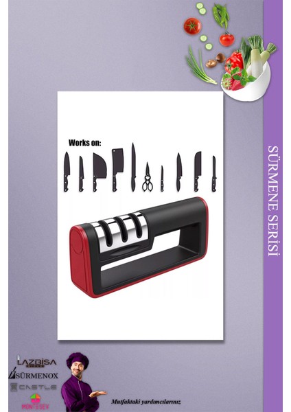 Profesyonel 3 Açılı Elmas Seramik ve Çelik Bileme Aleti modelleri