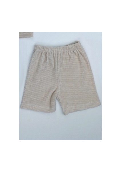 Baby 2411 Erkek Bebek Havlu Kumaş Şortlu Takım (74-80-86 Beden) modelleri