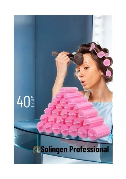 Süngerli Gece Bigudisi 3 cm 40 Adet Professional