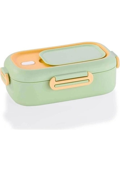 Vagonlıfe BL2106 Paslanmaz Çelik Yemek Kabı - Lunch Box 2 Bölmeli 550 ml Yeşil