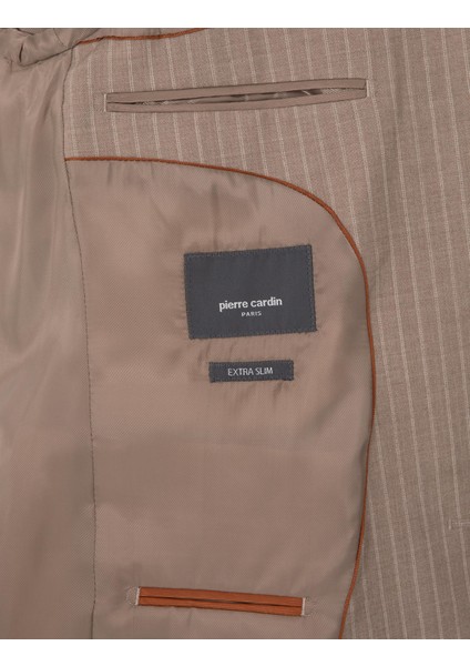 Erkek Bej Ex. Slim Fit Takım Elbise 50311536-VR011