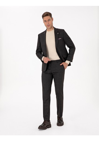 Erkek Kahverengi Slim Fit Takım Elbise 50311523-VR029