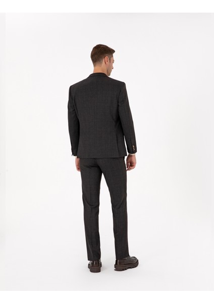 Erkek Kahverengi Slim Fit Takım Elbise 50311523-VR029 indirimleri