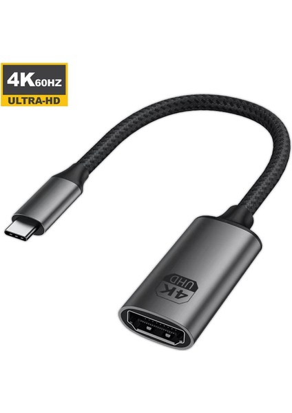 Type-C To HDMI Çevirici Kablo 20CM, 4K 60Hz, HDMI 2.0 (LEVELS-CNV16)