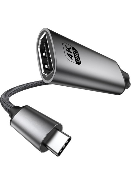 Type-C To HDMI Çevirici Kablo 20CM, 4K 60Hz, HDMI 2.0 (LEVELS-CNV16)