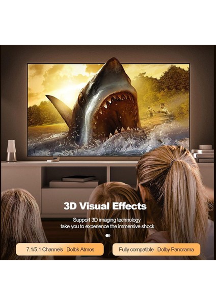 MF-AVC70-2M 8k Aoc Optik HDMI Kablo 2m, HDMI 2.1, 8k 60Hz, 48GBPS