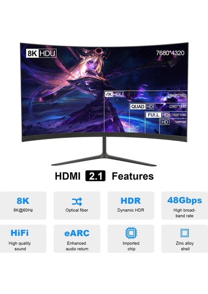 MF-AVC70-2M 8k Aoc Optik HDMI Kablo 2m, HDMI 2.1, 8k 60Hz, 48GBPS
