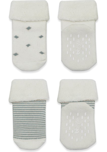 Bistyle 2'li Havlu Soket Kaymaz Çorap 10504 Nil Ekru modelleri