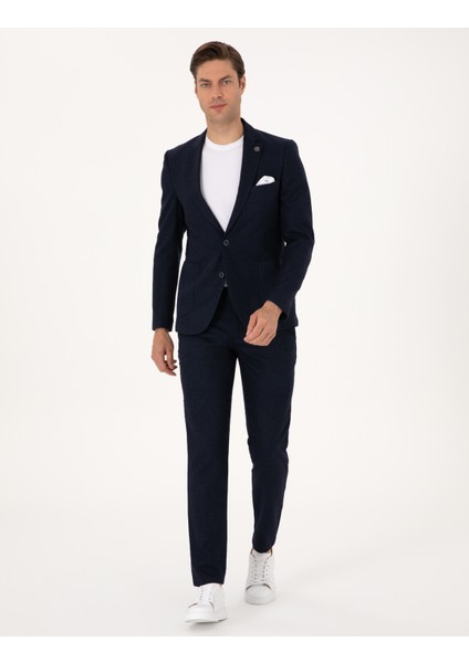 Erkek Lacivert Ex. Slim Fit Takım Elbise 50311261-VR033