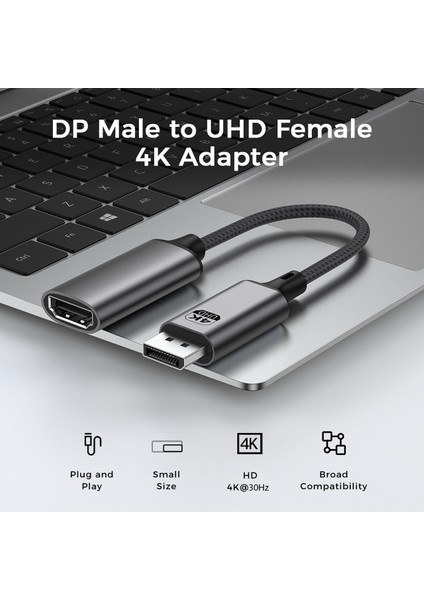 Displayport To HDMI Çevirici Kablo 20CM, 4K 30Hz (LEVELS-CNV13) fiyatları