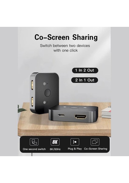 MF-SWC20 2 Port 8k HDMI Switch (Çift Yönlü) indirimleri