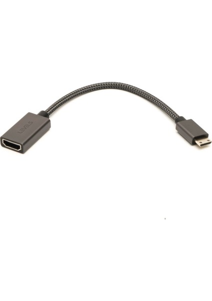 Mini HDMI To HDMI Çevirici Kablo 20CM, HDMI 2.0, 4K 60Hz (LEVELS-CNV12)