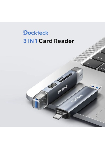 DR0003 Type-C & Usb-A Çoklu Hızlı Sd Tf Kart Okuyucu & Otg 5gbps