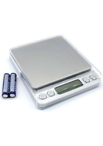 Yüksek Hassasiyetli LCD Dijital Masa Üstü Elektronik Terazi 0.5G-2000G