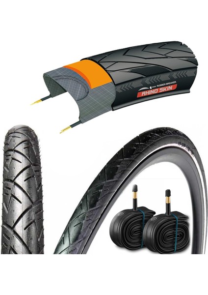 Chaoyang Dış Lastik Nordıc Plus 6 mm Zırhlı 700X38C Ön Arka Iç Dış Lastik Seti