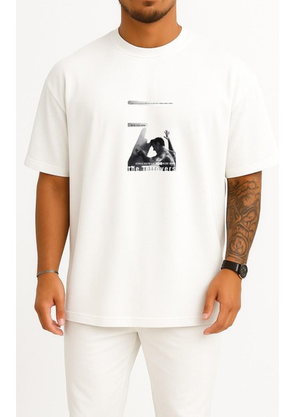 Oversize The Leftlovers Hbo Still Here Göğüs Tasarımlı Unisex T-Shirt