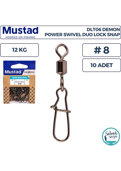 Demon DLT06 Klipsli Fırdöndü #8 12KG (10 Adet)