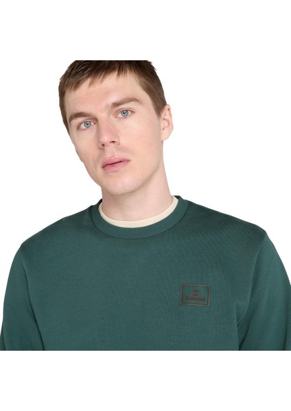 Silicon Badge (Bb) Crew Neck Erkek Yeşil Sweatshirt TB0A6HSQ3171 fırsatları