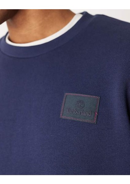Silicon Badge (Bb) Crew Neck Erkek Lacivert Sweatshirt TB0A6HSQ4511 fırsatları