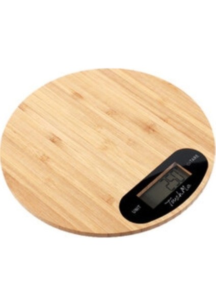 Bambu Dijital Mutfak Tartısı, Hassas ve Şık Yuvarlak Tasarım