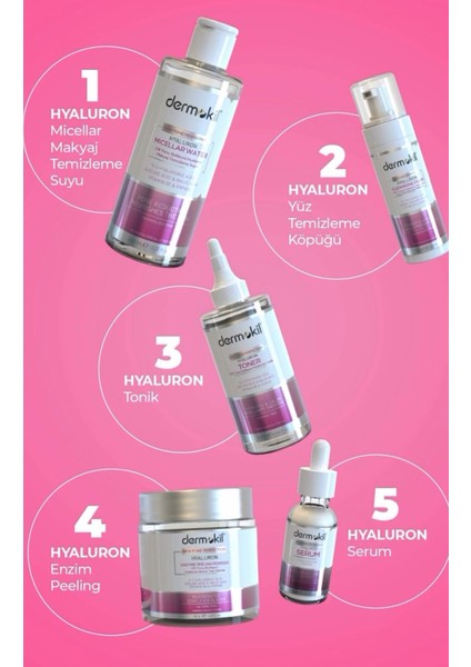 Hyaluron Cilt Aydınlatıcı ve Nemlendirici 5’li Avataj Set fırsatları