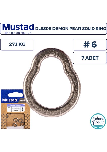 Demon DLSS08 Solid Ring Armut Halka #6 272KG (7 Adet)