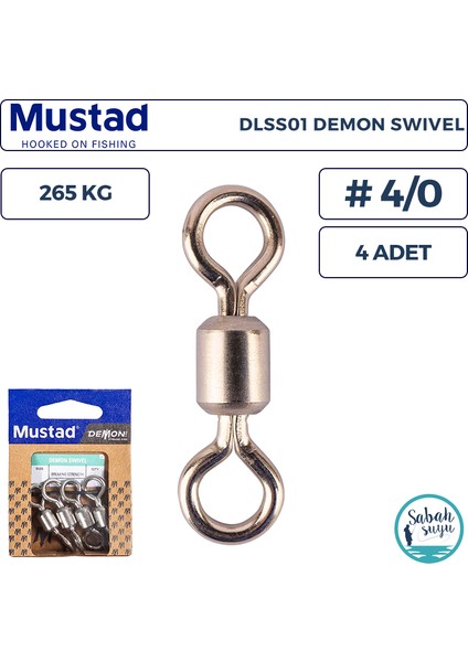 Demon DLSS01 Fırdöndü #4/0 265KG (4 Adet)