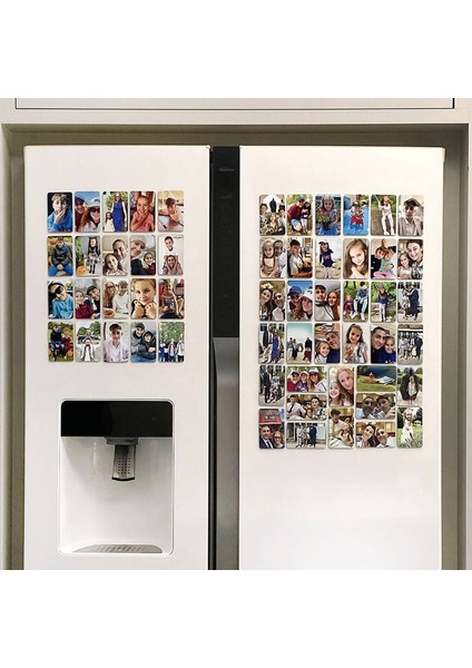 Kişiye Özel Fotoğraf Magneti Seti: 27 Adet 9x6 cm Magnet + 27 Adet 10X15 cm Yüksek Çözünürlüklü Fotoğraf Baskı (Dayanıklı ve Şık) fırsatları