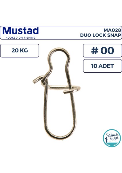 MA028 Duo Lock Snap Klips #00 20KG (10 Adet)