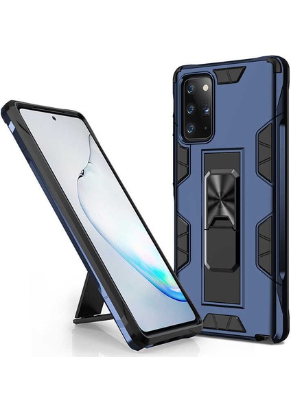 Galaxy Note 20 Kılıf Zırhlı Tank Korumalı Standlı Sert Silikon Volve Kapak