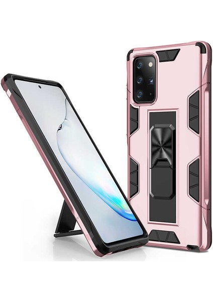 Galaxy Note 20 Kılıf Zırhlı Tank Korumalı Standlı Sert Silikon Volve Kapak