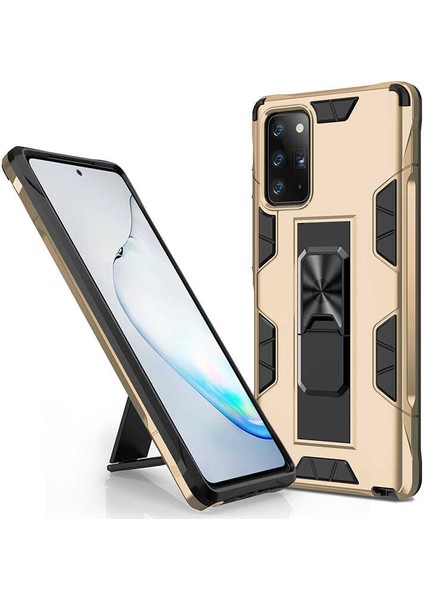 Galaxy Note 20 Kılıf Zırhlı Tank Korumalı Standlı Sert Silikon Volve Kapak