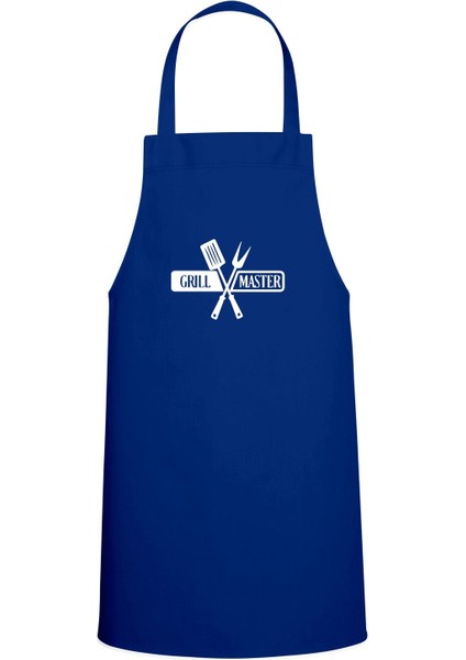 Saks Mavisi Özel Baskılı Mutfak Önlüğü, Şef Yazısı ile Şıklık ve Koruma