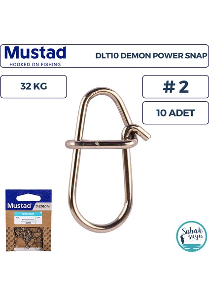 Demon DLT10 Power Snap Klips #2 32KG (10 Adet)