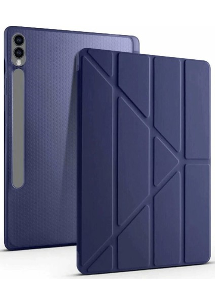 Newface Samsung Galaxy X610 Tab S9 Fe Plus 12.4 Kılıf Kalemlikli Mars Tablet Kılıfı - Lacivert