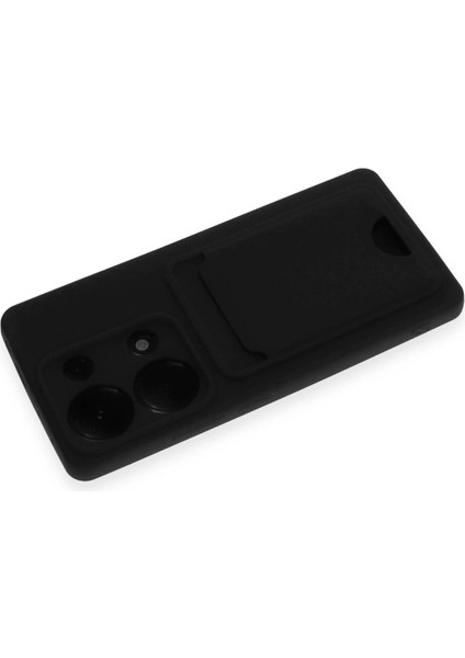 Newface Xiaomi Redmi Note 13 Pro 4g Kılıf Kelvin Kartvizitli Silikon - Siyah modelleri