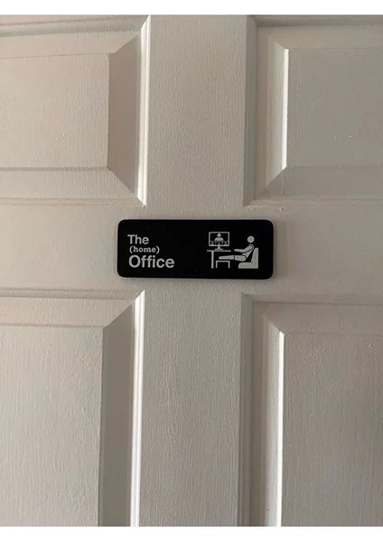 The Home Office Kapı Tabelası – Kendinden Yapışkanlı Ev Ofis Kapı Oda Giriş Levhası Dekoratif Yazı fırsatları