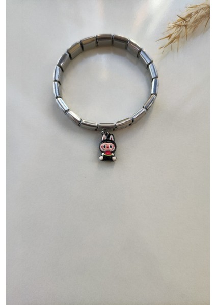 Italyan Charm Bileklik ve 3 Adet Charmlı Ayarlanabilir Çelik Labubu Bileklik modelleri