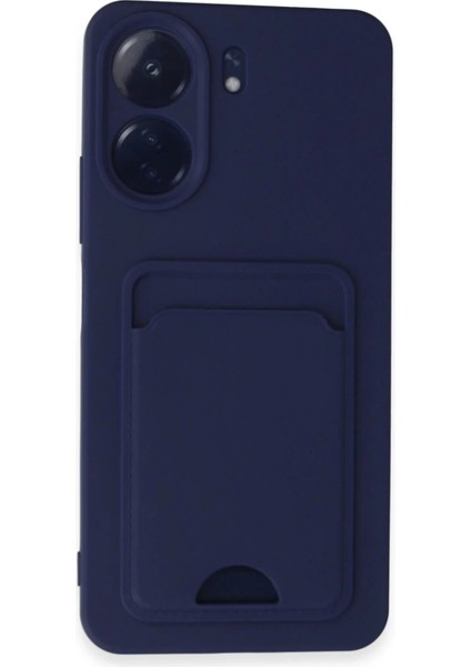 Newface Xiaomi Redmi 13C Kılıf Kelvin Kartvizitli Silikon - Lacivert