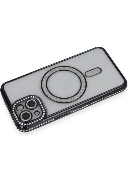 Newface iPhone 13 Kılıf Joke Simli Magneticsafe Kılıf - Siyah fiyatları