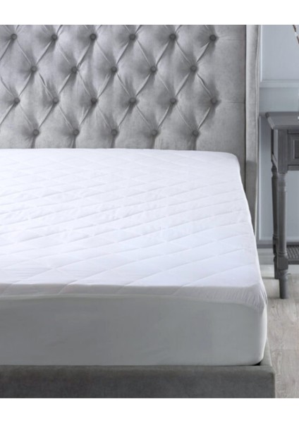 Tek Kişilik 100X200 Su Geçirmez Fitted Lastikli Yatak Koruyucu Alez – Kapitone Silikon Elyaf