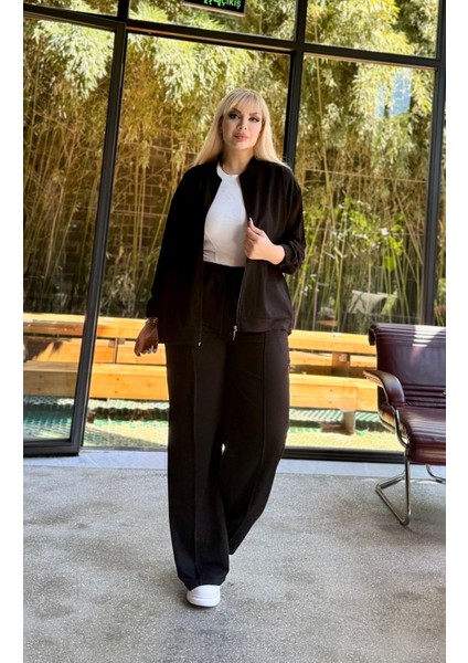 Kadın Büyük Beden Esnek Hakim Yaka Hırka ve Cepli Eşofman Altı Eşofman Takımı 24900 indirimleri