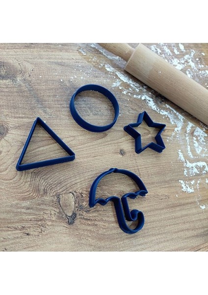 Squid Game Temalı 4’lü Kurabiye Kalıbı Seti –polimer Kil, Oyun Hamuru Damga ve Kesici Şekillendirici fiyatları