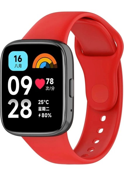 Newface Xiaomi Redmi Watch 3 Active Klasik Kordon - Kırmızı