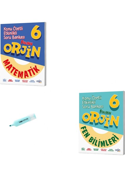6. Sınıf Orjin Matematik ve Fen Bilimleri Konu Özetli Soru Bankası